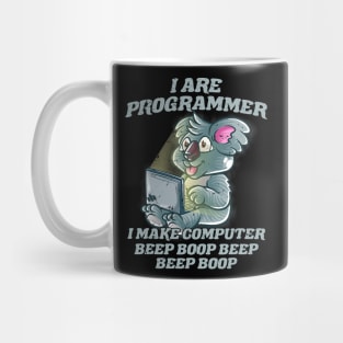 I Are Programmer Introvert IT Nerd Koala Bear Geek Coding Mug